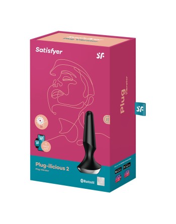 Plug anal vibrant connecté USB ilicious 2 Noir Satisfyer - CC597283