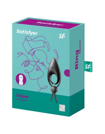 Cockring vibrant USB silicone réglable Sniper Satisfyer - CC597854