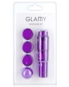 Stimulateur de clitoris violet têtes changeables - CC570033