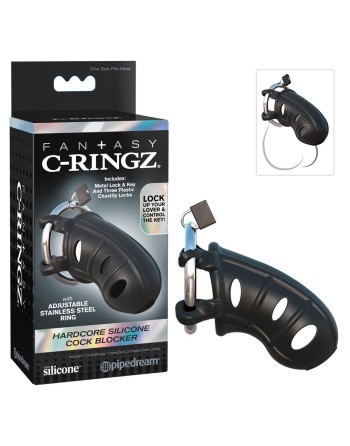 Cage de chasteté en silicone pour pénis C-Ringz - R542539