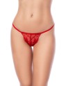 Babydoll rouge et string assorti - MAL7559RD