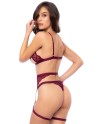 Ensemble 3 pièces couleur framboise - MAL8872ROSW