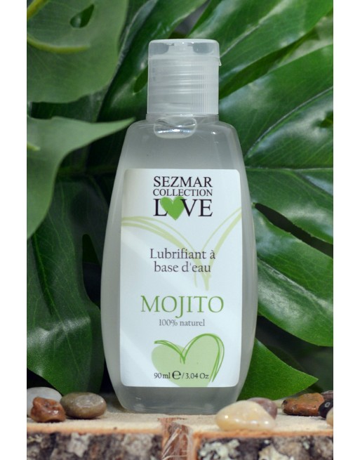 Lubrifiant à base d'eau 100% naturel Mojito 90 ml - SEZ084