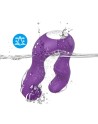 Vibromasseur Violet en forme de U double tête stimulateur point G - USK-V07PUR