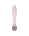 Vibromasseur point G avec stimulateur clitoris connecté chauffant USB mauve Heat Wave Satisfyer - CC597777